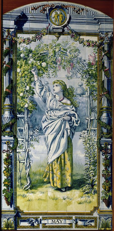 May, Hollanda Mutfağı için bir dizi karo panelden, 1867-8 by Edward John Poynter