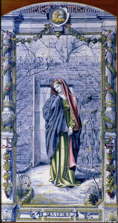 Kasım, Hollanda Mutfağı için bir dizi karo panelden, 1867-8 by Edward John Poynter