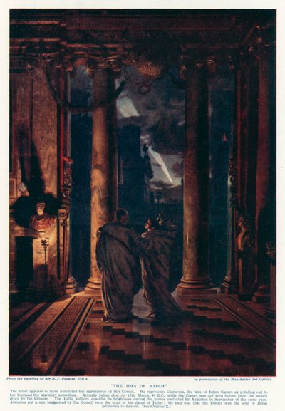 MÖ 44 Mart Ides (renkli taş) by Edward John Poynter