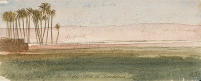 (Şeyh Abu Fodde) Om el Koussour by Edward Lear