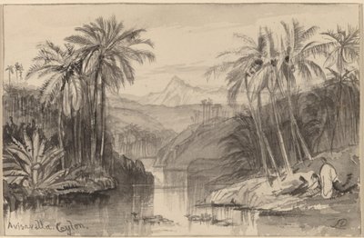 Avisavella, Seylan by Edward Lear
