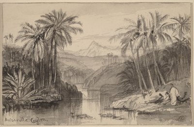 Avisavella, Seylan by Edward Lear