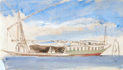 Nil Üzerinde Tekne by Edward Lear