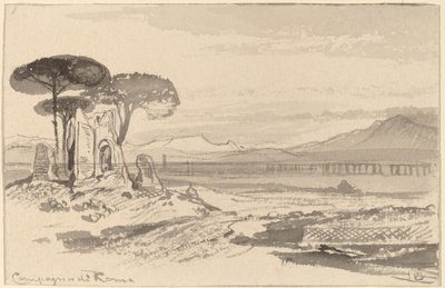 Roma kırsalı by Edward Lear