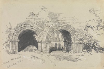 Furness Abbey East, 29 Ağustos 1836 by Edward Lear