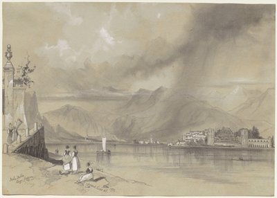Isola Bella, Maggiore Gölü by Edward Lear