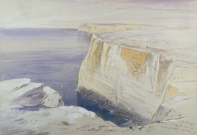 Malta, Yakın St. Angelo Hal Far by Edward Lear