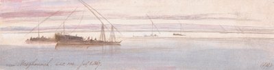 Mesghouneh yakınında by Edward Lear