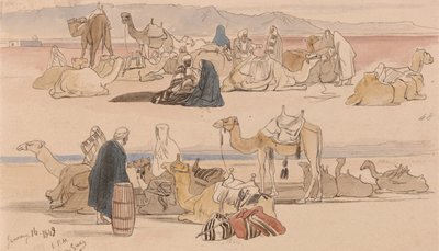 Süveyş yakınlarında by Edward Lear