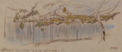 Pettenasco, Orta Gölü by Edward Lear