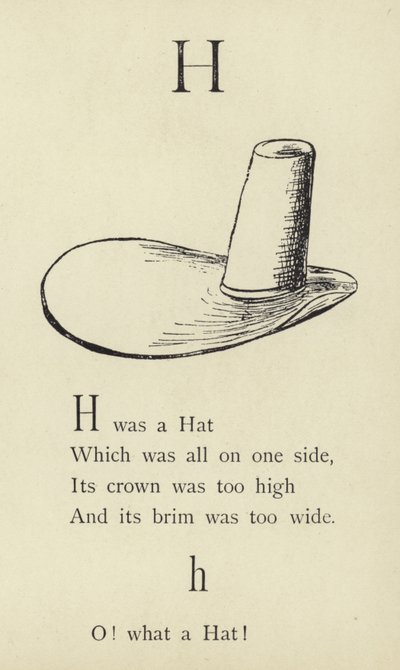 H harfi by Edward Lear