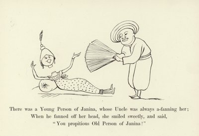Amcası ona her zaman hayran olan bir Janinalı Genç vardı. by Edward Lear