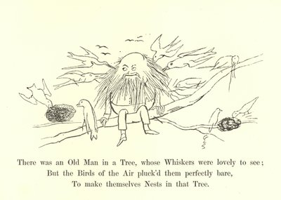 Bıyıklarını görmek güzel olan Ağaçta Yaşlı Bir Adam vardı by Edward Lear