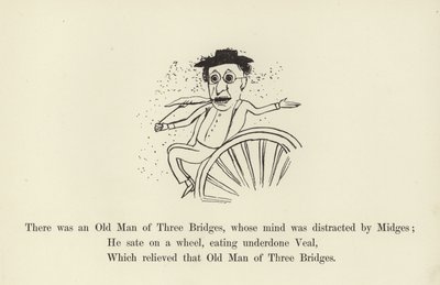 There was an Old Man of Three Bridges, whose mind was distracted by Midges  by Edward Lear