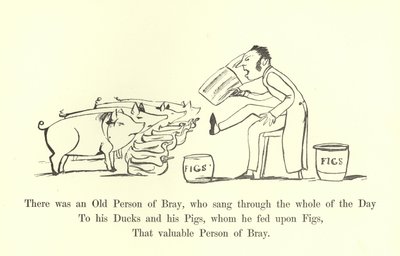 There was an Old Person of Bray, who sang through the whole of the Day  by Edward Lear
