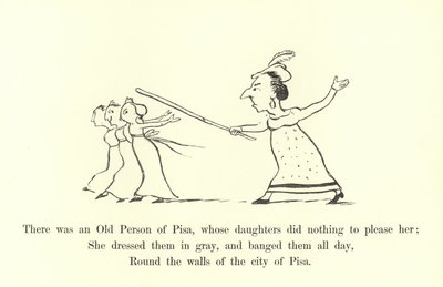 Kızları onu memnun etmek için hiçbir şey yapmayan yaşlı bir Pisa İnsanı vardı. by Edward Lear