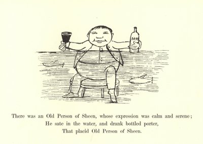 İfadesi sakin ve dingin olan yaşlı bir Sheen Kişisi vardı. by Edward Lear