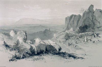 Roma ve çevresinden manzaralar: Olevano manzarası by Edward Lear