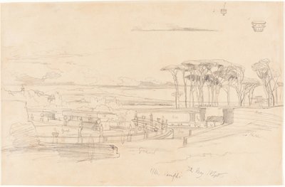 Villa Pamfili by Edward Lear