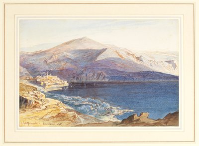 Villefranche-sur-Mer, 19. yüzyıl by Edward Lear