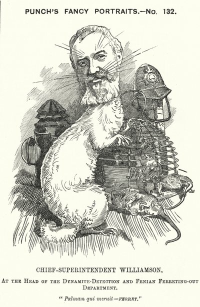 Yumruk karikatür: Adolphus Williamson, İngiliz polis memuru ve Metropolitan Polis Dedektif Şubesi