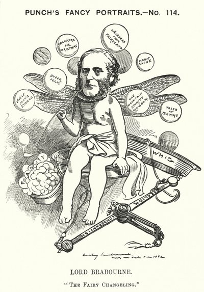 Yumruk karikatürü: Edward Knatchbull-Hugessen by Edward Linley (after) Sambourne