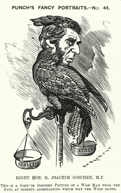Yumruk karikatür: George Goschen by Edward Linley (after) Sambourne