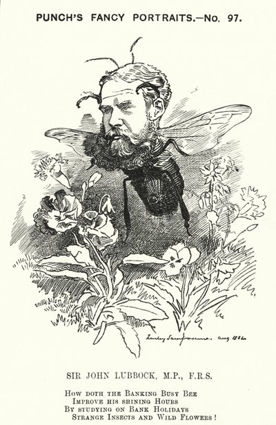 Yumruk karikatür: John Lubbock by Edward Linley (after) Sambourne