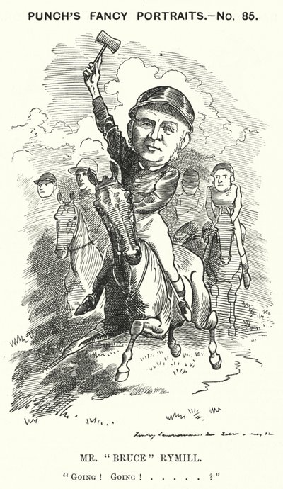 Yumruk karikatürü: Bay "Bruce" Rymill (gravür) by Edward Linley (after) Sambourne