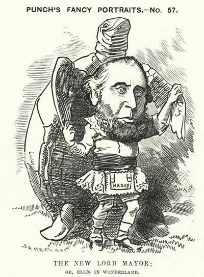 Yumruk karikatürü: Sir John Ellis, 1881