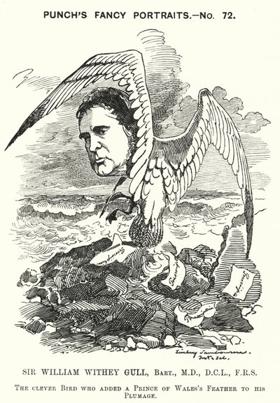 Yumruk karikatürü: Sir William Withey Gull, Galler Prensi