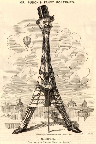 ""(Alexandre) Gustave Eiffel (1832-1923) Fransız inşaat mühendisi by Edward Linley Sambourne