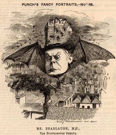 Charles Bradlaugh (1833-1891) by Edward Linley Sambourne
