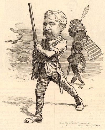 Henry Morton Stanley ile İllüstrasyon by Edward Linley Sambourne