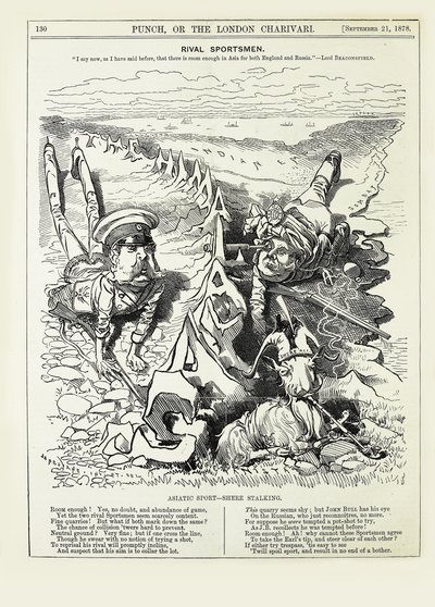 Rakip sporcular. Şimdi söylüyorum, daha önce de söylediğim gibi, yeterince yer var..., 1878. by Edward Linley Sambourne