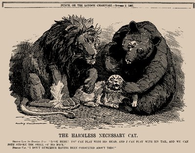 Zararsız Gerekli Kedi. Yumruk, 2 Ekim 1907, 1907. by Edward Linley Sambourne
