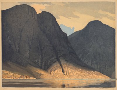 [Sulu Dağ Manzarası] by Edward Louis Laurenson