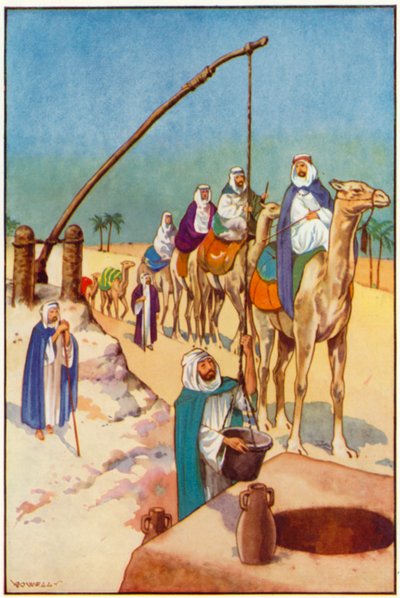 Çölde Bir Kuyudan Su Çeken Bir Durak by Edward Mary Joseph Molyneux