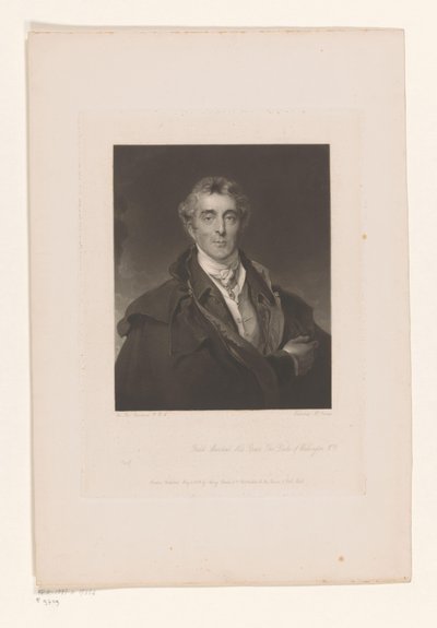 Portret van Arthur Wellesley Mareşal Ekselansları Wellington Dükü (nesnedeki başlık) by Edward McInnes