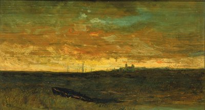 Günbatımı Sahnesi, ca. 1875-1885. by Edward Mitchell Bannister