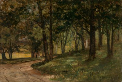 Ağaçlarla dolu isimsiz manzara, n.d. by Edward Mitchell Bannister