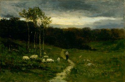 Yolda Yürüyen Kadın, 1882. by Edward Mitchell Bannister