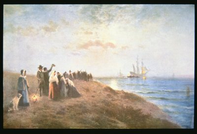 Hacıların Gemiye Çıkışı (tuval üzerine yağlı boya) by Edward Moran
