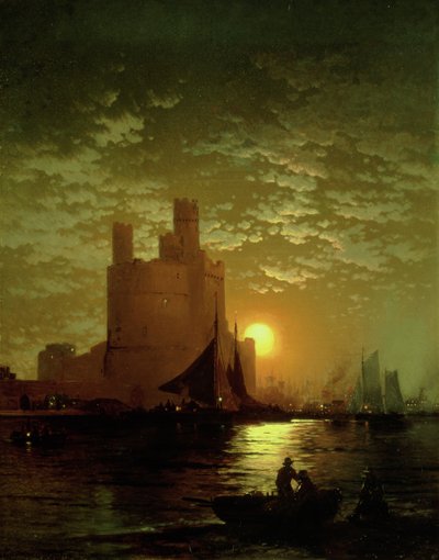 mehtaplı sahne by Edward Moran