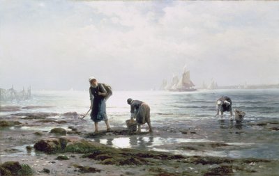İstiridye Toplayıcılar, 1883 by Edward Moran