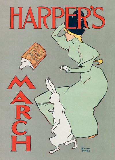 Harper's, Mart 1895 (afiş) by Edward Penfield