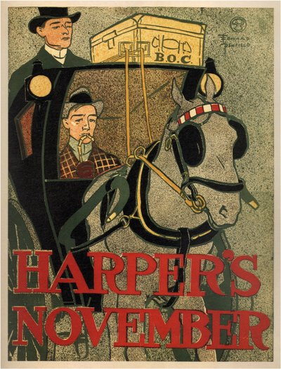 Harpers Kasım 1896 by Edward Penfield