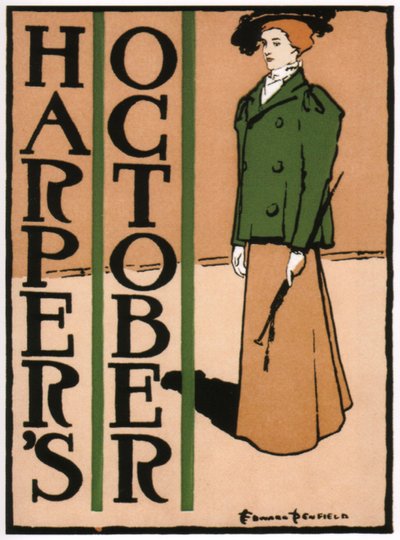 Harperlar Ekim, 1895 by Edward Penfield