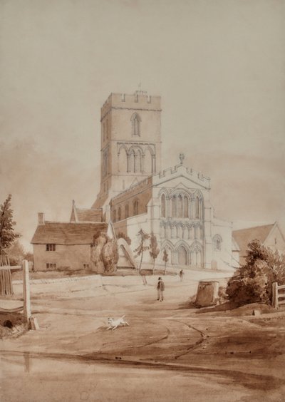 Katedral ve figür by Edward Pretty