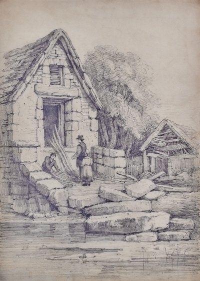 Bir ev ile manzara by Edward Pretty